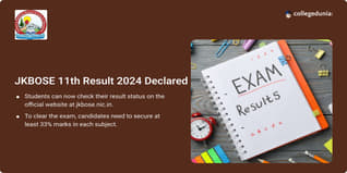 JKBOSE 11th Result 2024 Declared @jkbose.nic.in; Get Direct Link Here
